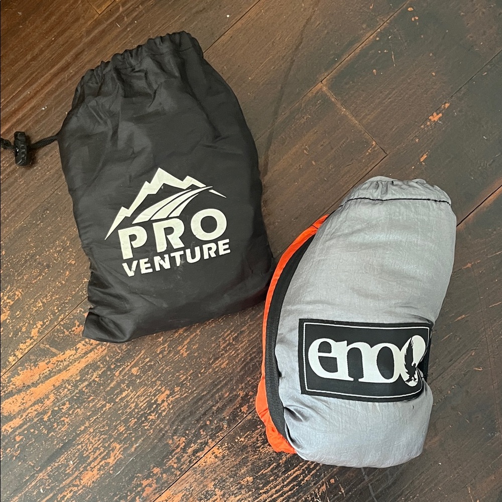 ENO Gray and Orange Double Nest Hammock